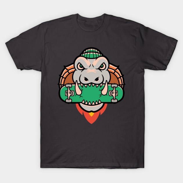 Skateboard Monster T-Shirt by JETBLACK369